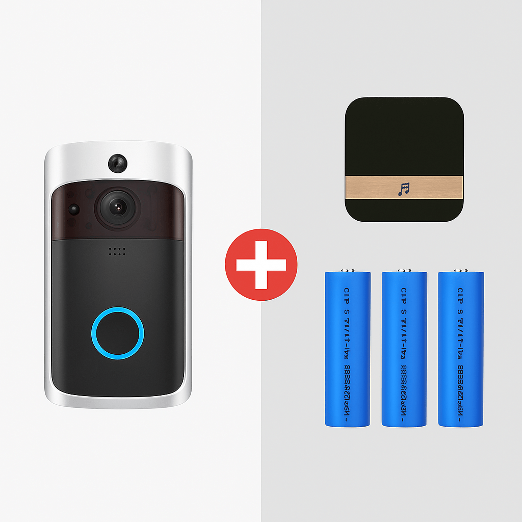 DOORWISE – Smart Home Video Doorbell Camera with HD Night Vision & Two-Way Audio