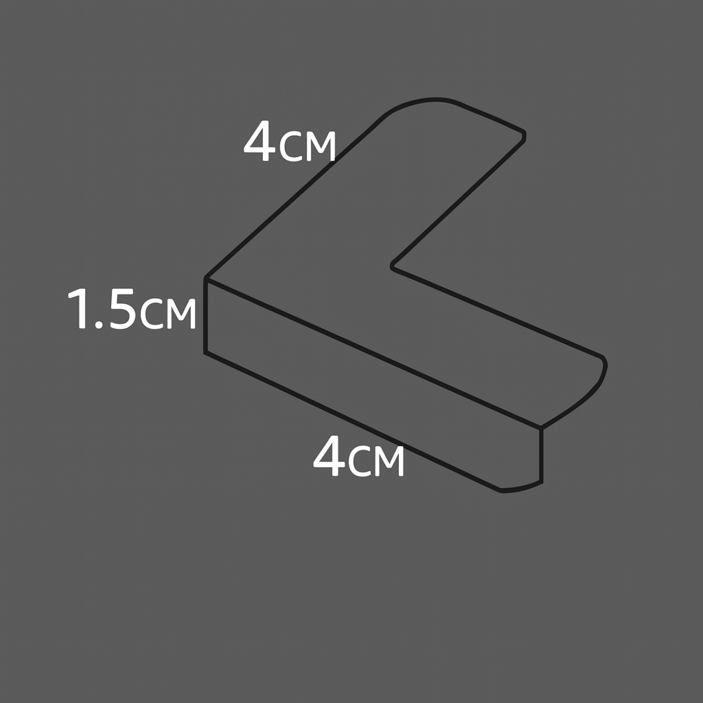 SOFTBLOCK – Transparent Silicone Corner Guards for Baby & Toddler Safety