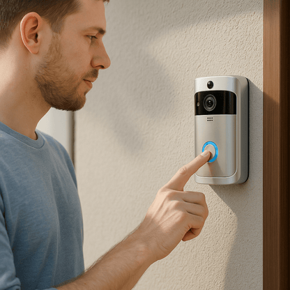 DOORWISE – Smart Home Video Doorbell Camera with HD Night Vision & Two-Way Audio