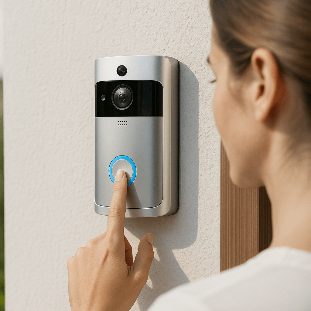 DOORWISE – Smart Home Video Doorbell Camera with HD Night Vision & Two-Way Audio