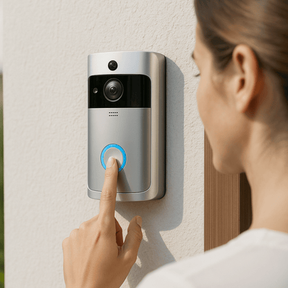 DOORWISE – Smart Home Video Doorbell Camera with HD Night Vision & Two-Way Audio