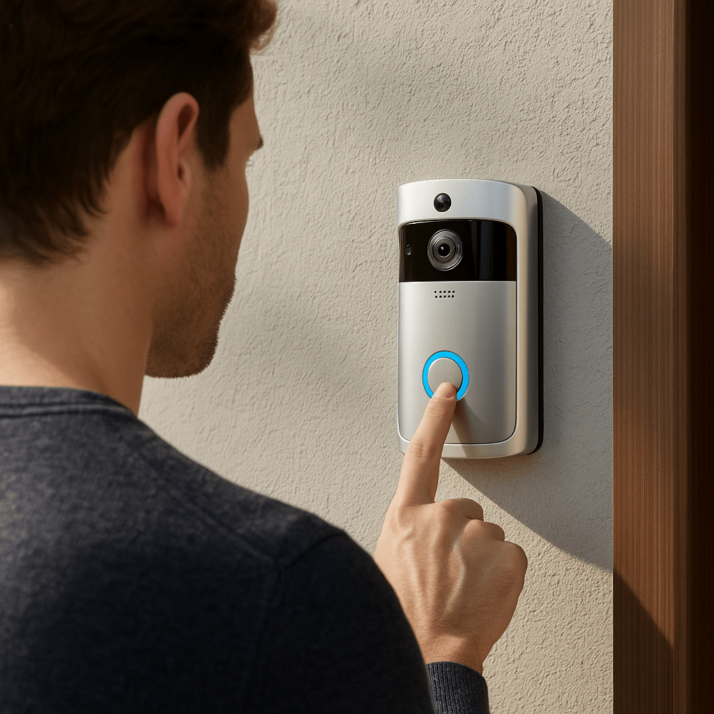 DOORWISE – Smart Home Video Doorbell Camera with HD Night Vision & Two-Way Audio