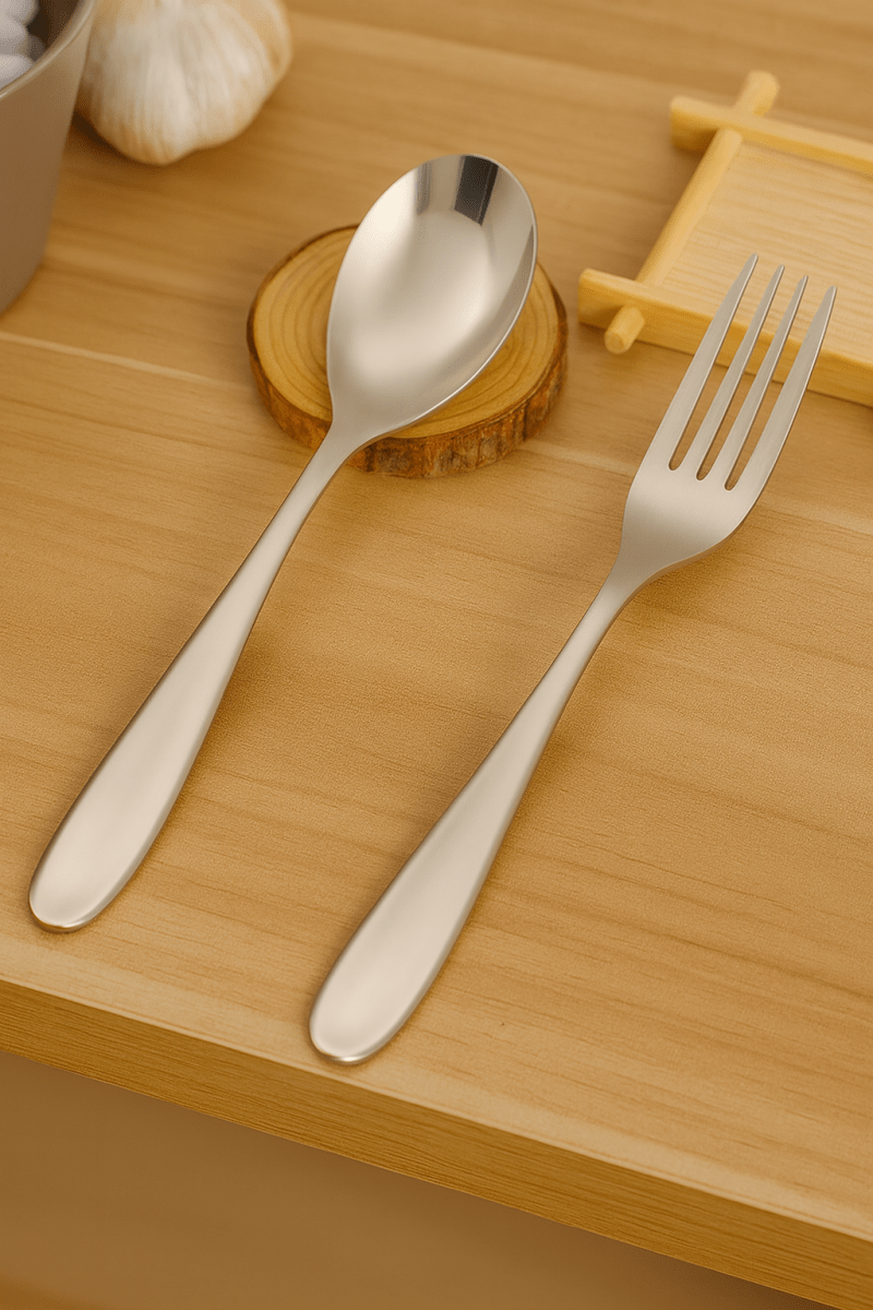 TITANCUTLERY – Ultralight Titanium Camping Cutlery Set (Spoon & Fork)