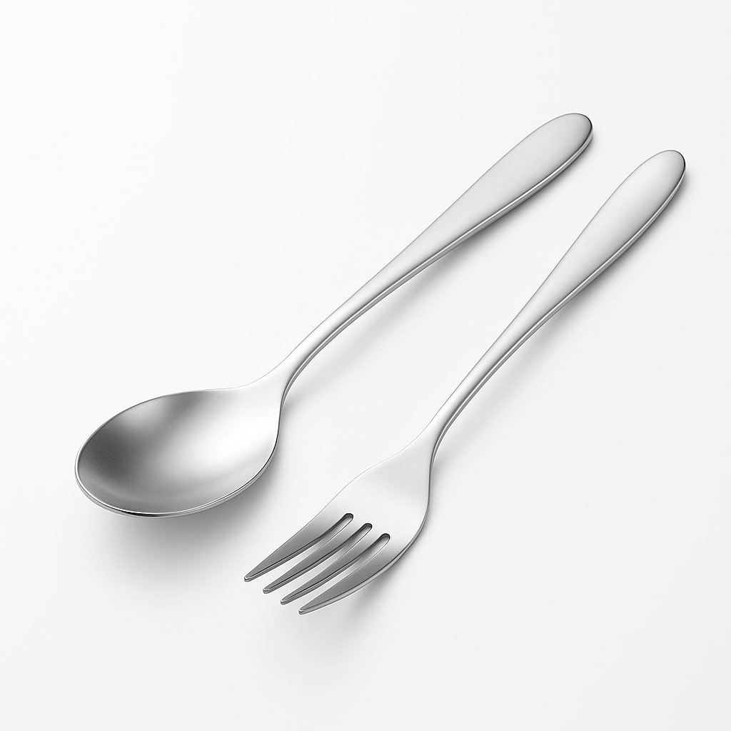 TITANCUTLERY – Ultralight Titanium Camping Cutlery Set (Spoon & Fork)