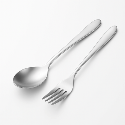 TITANCUTLERY – Ultralight Titanium Camping Cutlery Set (Spoon & Fork)