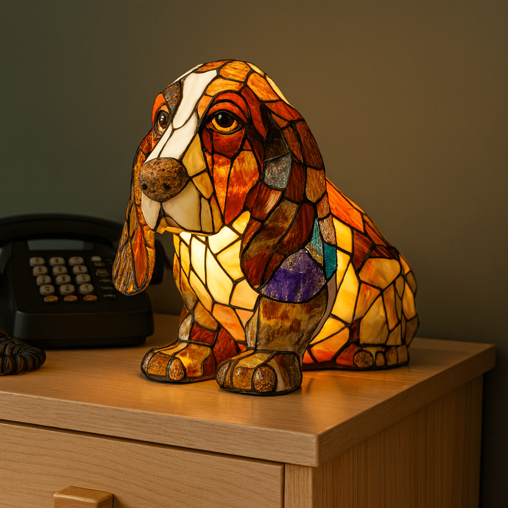 DESKDAWGS – Artistic Dog Breed LED Lamp for Desks and Home Decor