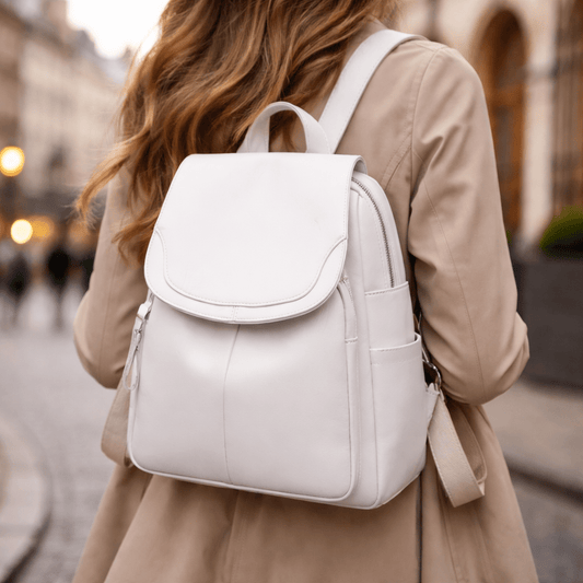 LUXGUARD – Elegant Anti-Theft Leather Backpack for Women