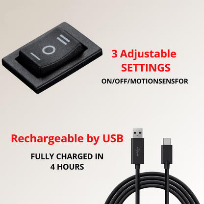 AMBIWALL – Wireless Rechargeable LED Wall Light with Adjustable Beams