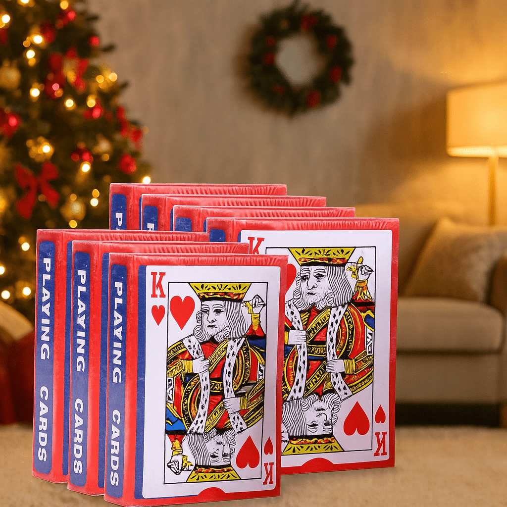 DEAL SET – Classic 54-Card Grey Core Playing Card Deck for Poker & Game Nights