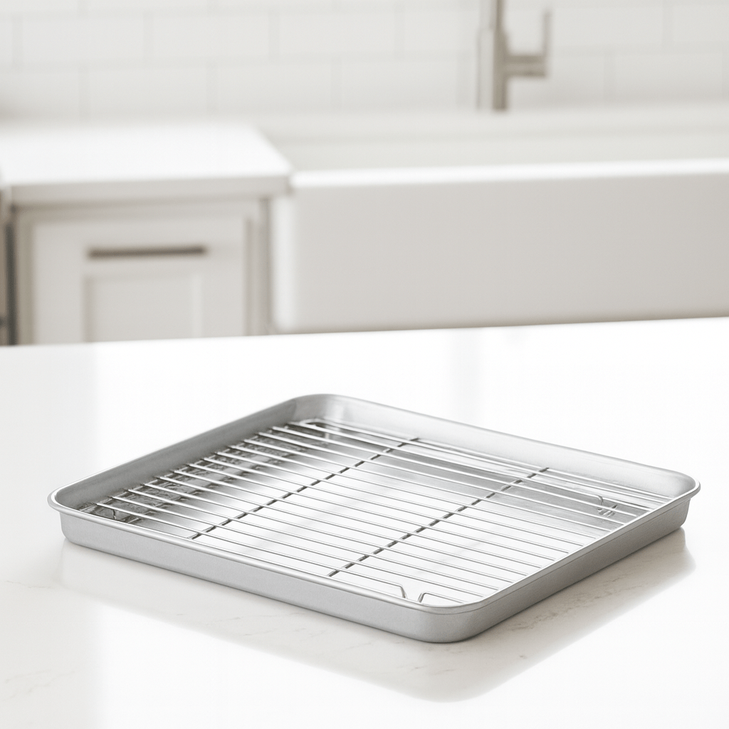 PURETRAY – Stainless Steel Baking Sheet Duo for Easy Everyday Cooking