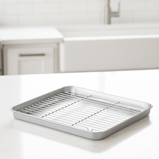 PURETRAY – Stainless Steel Baking Sheet Duo for Easy Everyday Cooking
