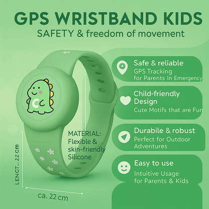 TRACKBUDDY – GPS Bracelet for Kids with Colorful Design & Adjustable Fit