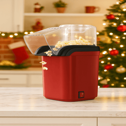 POPCHEET – Mini Electric Air Popcorn Maker Machine for Quick Healthy Snacks