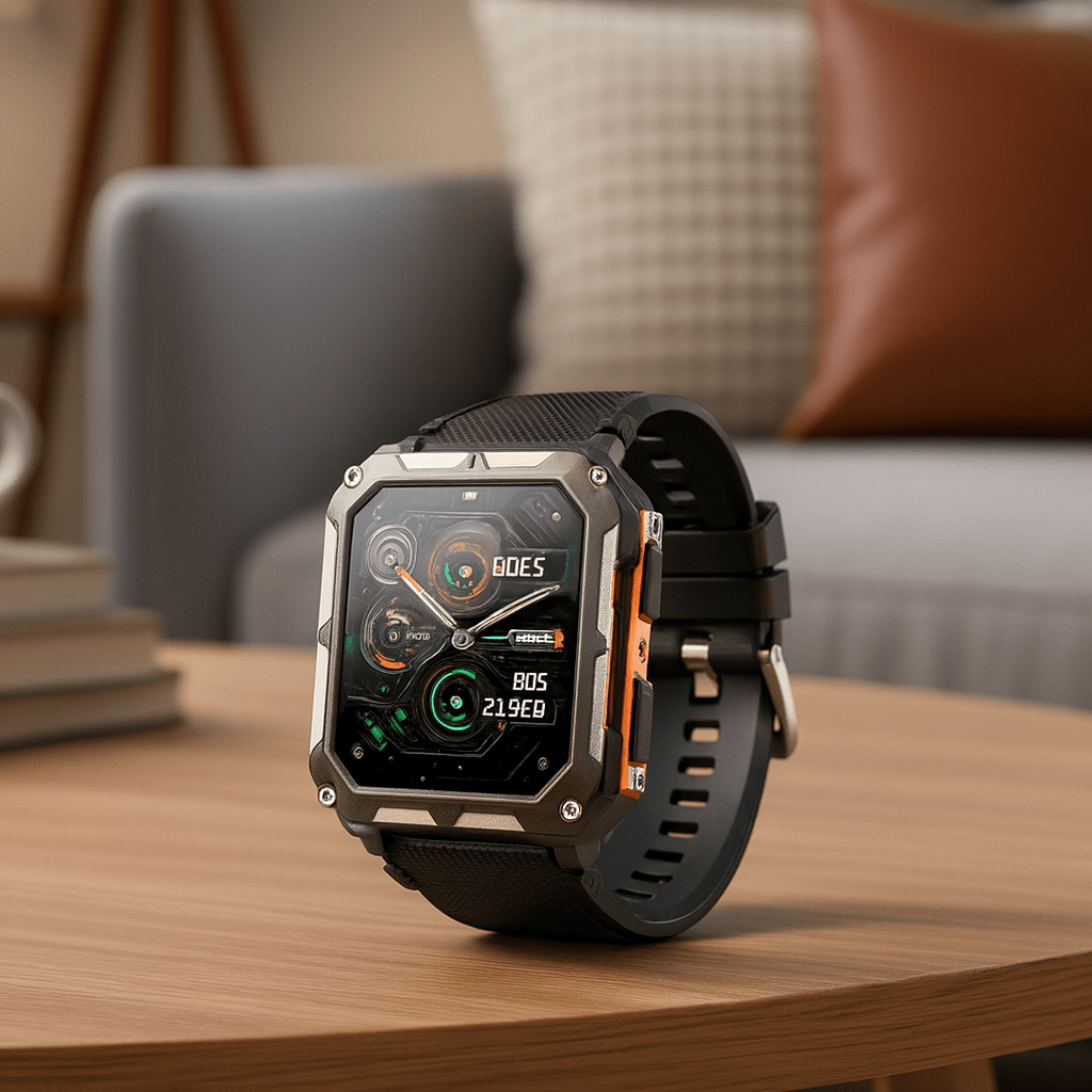 Fortix – Rugged Smartwatch Pro with Heart Rate Monitoring and IP68 Water Resistance