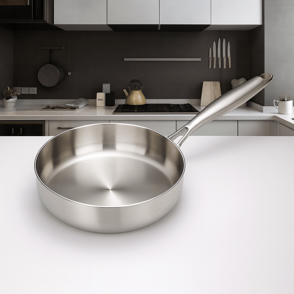 CHEF316 – Premium 316 Stainless Steel Skillet for High-Heat Cooking