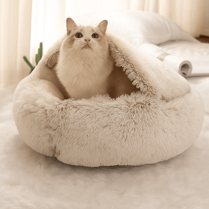 LUXURY COUPLE PET BED – Plush pet bed for cats and small dogs