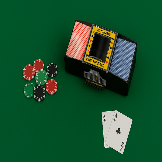 SHUFFLORQ – Automatic Electric Card Shuffler (USB & Battery Operated for 1–2 Decks)