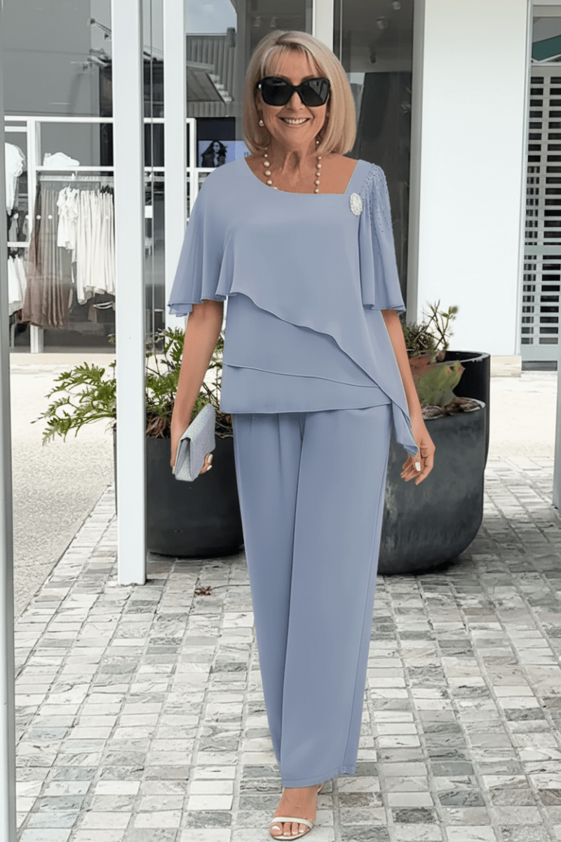 Chic Two Piece Sets for Women - Lightweight Co Ord Top and Skirt 0