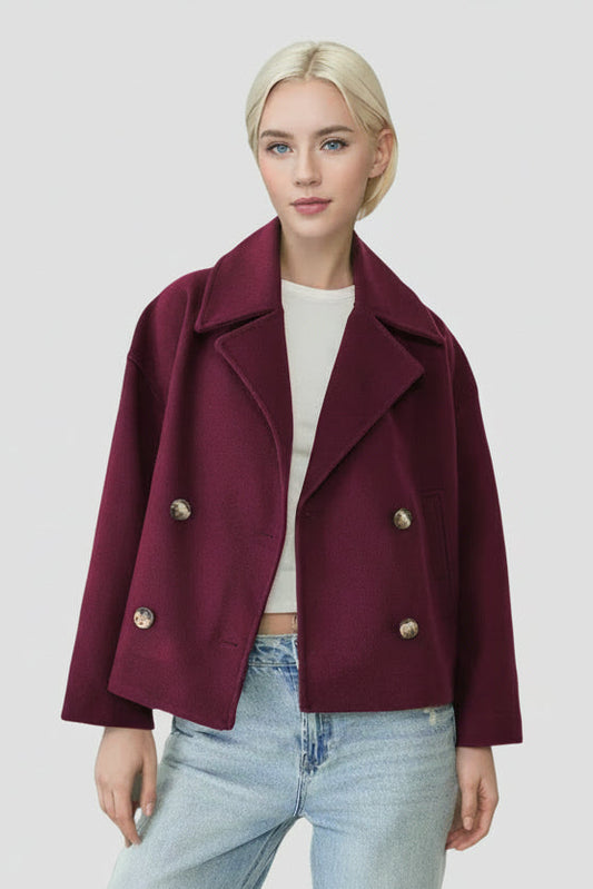 METRABEL – Chic Women’s Cropped Trench Jacket for Daily Outfits