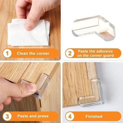 Child Safety Corner Protectors - Soft Transparent Silicone Edge Guards for Kids 3