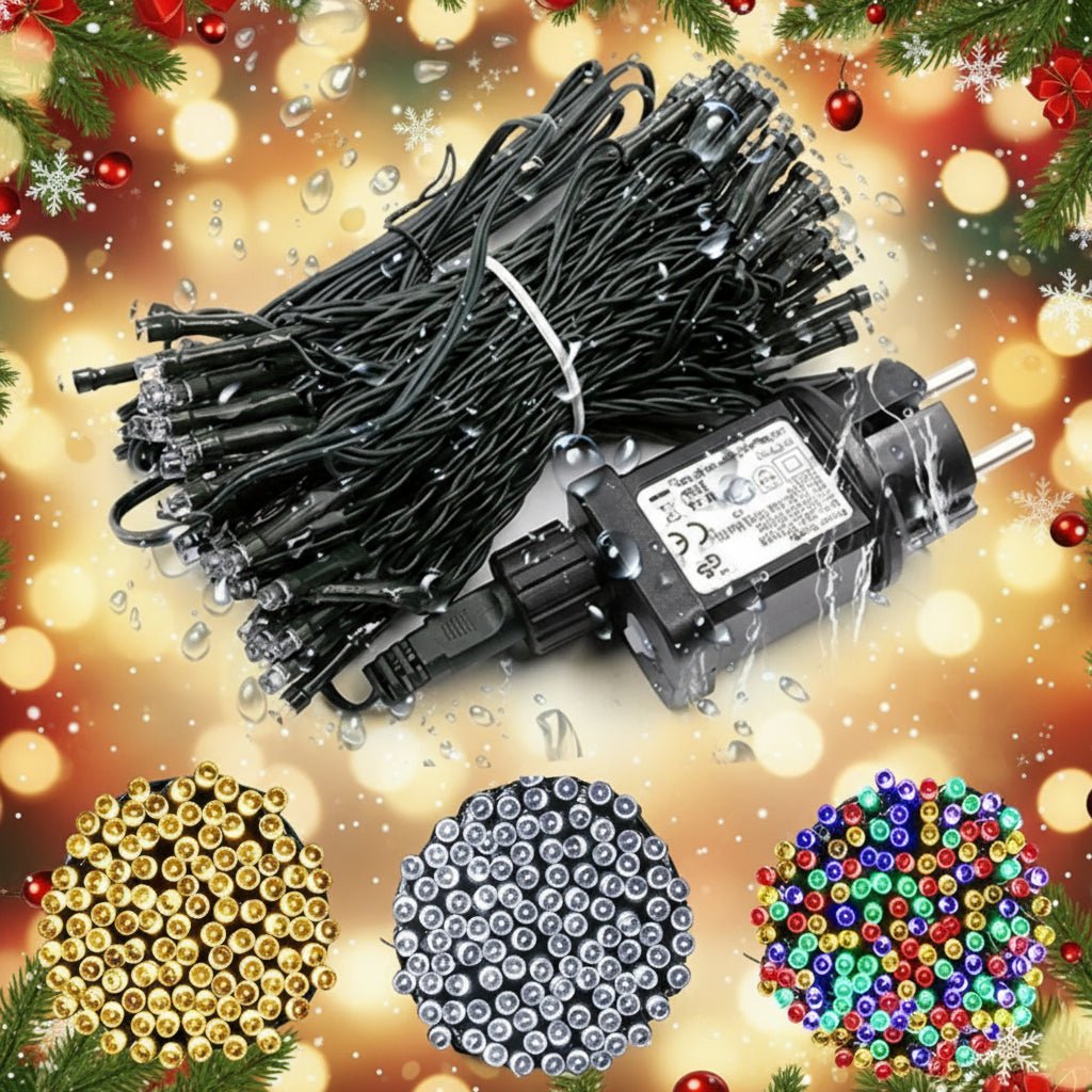 Christmas Delight - 10m Weatherproof LED Curtain Lights for Outdoor Decor 1