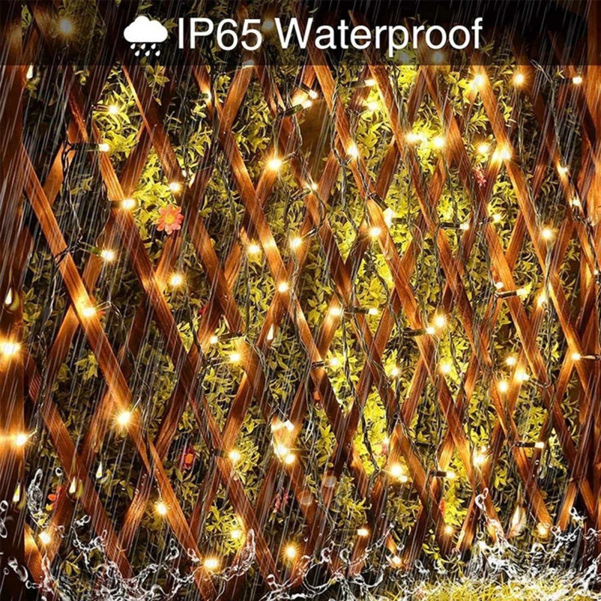 Christmas Delight - 10m Weatherproof LED Curtain Lights for Outdoor Decor 4