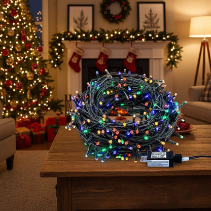 Christmas Delight - 10m Weatherproof LED Curtain Lights for Outdoor Decor 5