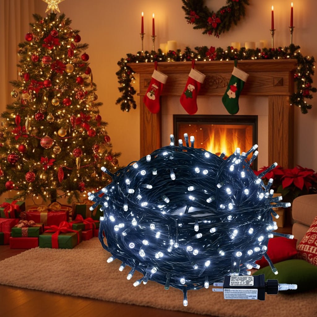 Christmas Delight - 10m Weatherproof LED Curtain Lights for Outdoor Decor 8