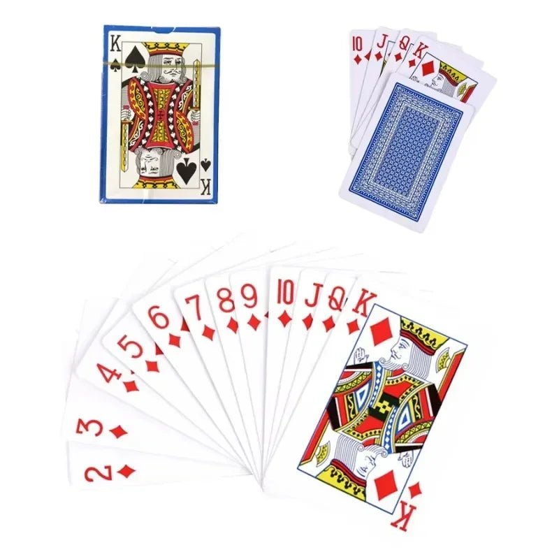 Classic Playing Cards Set - 54 Durable Grey Core Cards for Poker & Card Games 4