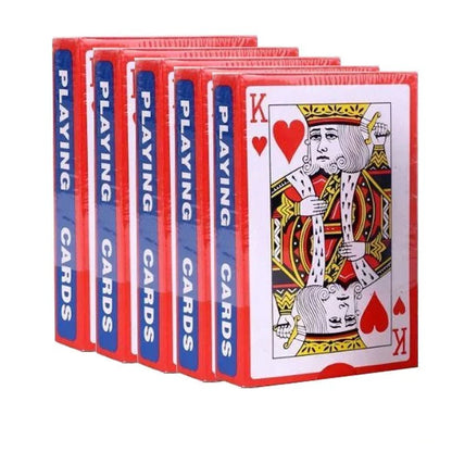 Classic Playing Cards Set - 54 Durable Grey Core Cards for Poker & Card Games 7