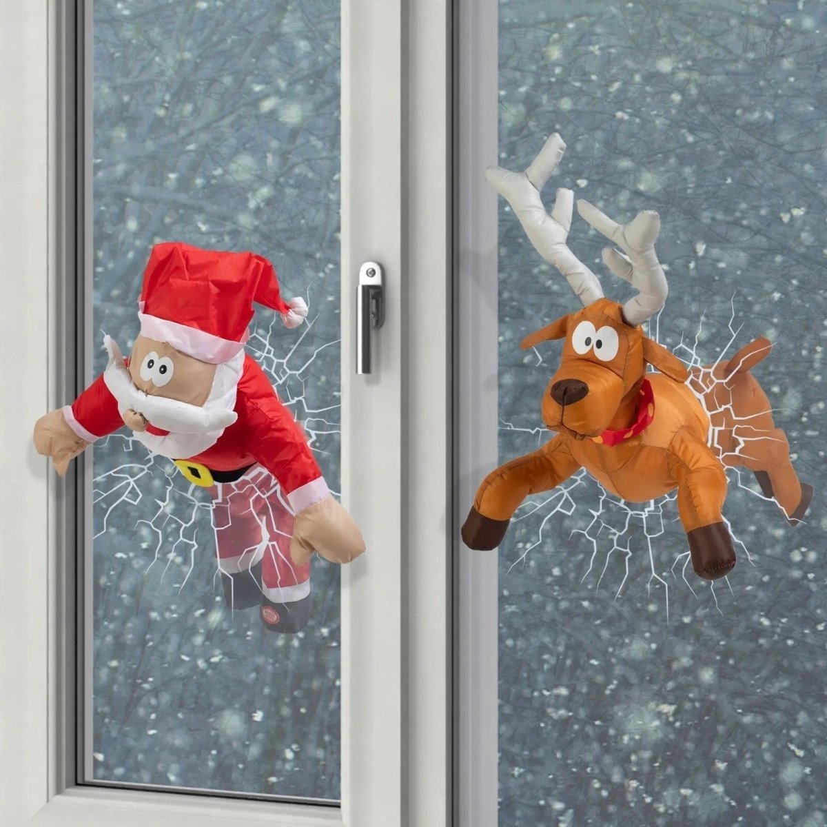 ClausKlap - Interactive Sound-Activated Christmas Window Decoration with Moving Figures 0