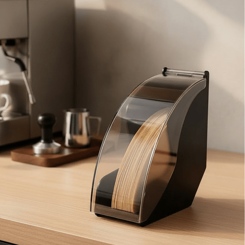 CoffeeCraft - Elegant Hand Drip Coffee Filter Holder with Acrylic Cover 0