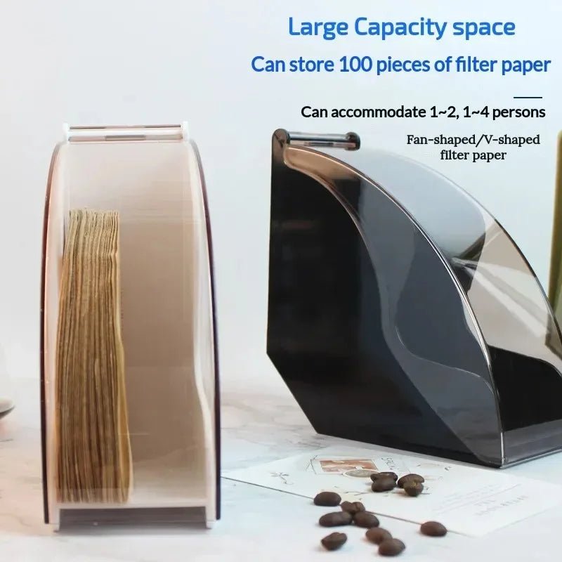 CoffeeCraft - Elegant Hand Drip Coffee Filter Holder with Acrylic Cover 2