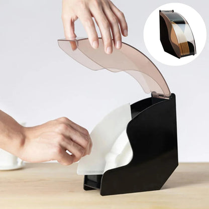 CoffeeCraft - Elegant Hand Drip Coffee Filter Holder with Acrylic Cover 3