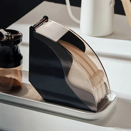 CoffeeCraft - Elegant Hand Drip Coffee Filter Holder with Acrylic Cover 4