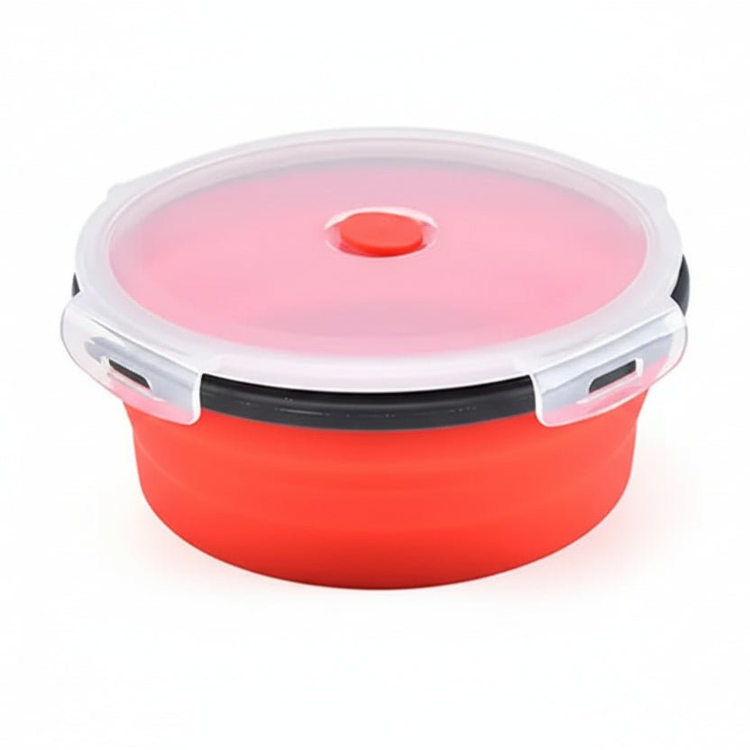 Collapsible Silicone Bento Lunch Box Set - Portable Food Container with Leak-Proof Lid 9