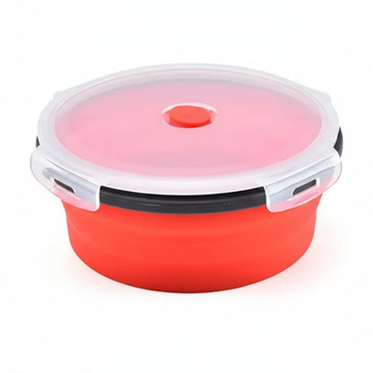 Collapsible Silicone Bento Lunch Box Set - Portable Food Container with Leak-Proof Lid 9