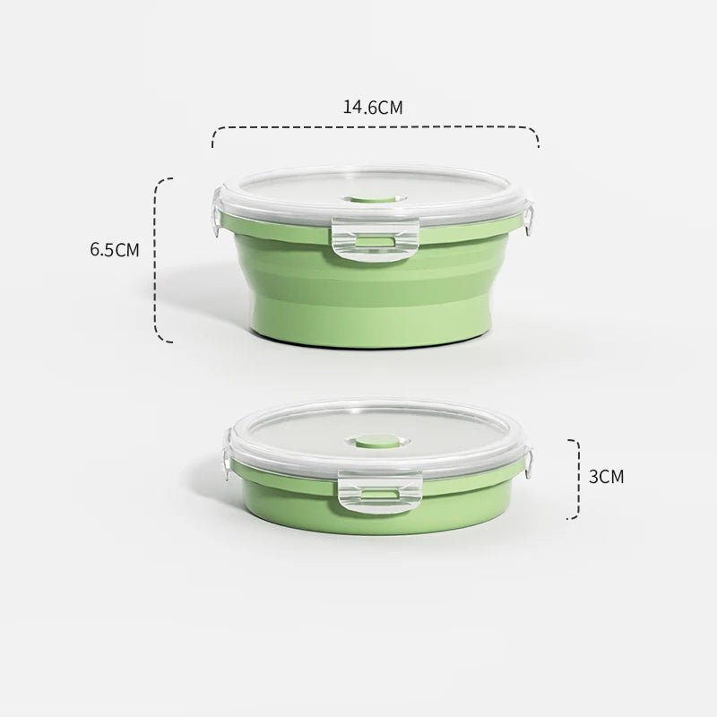 Collapsible Silicone Meal Prep Containers - Stackable Food Storage Solutions 23
