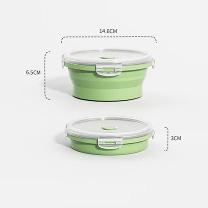 Collapsible Silicone Meal Prep Containers - Stackable Food Storage Solutions 23