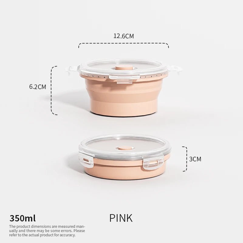 Collapsible Silicone Meal Prep Containers - Stackable Food Storage Solutions 27