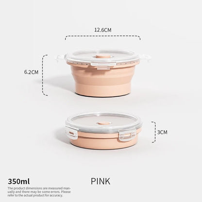 Collapsible Silicone Meal Prep Containers - Stackable Food Storage Solutions 27