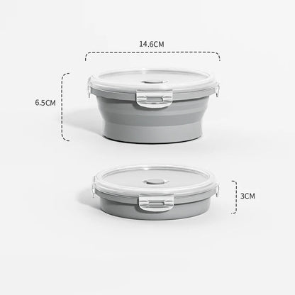 Collapsible Silicone Meal Prep Containers - Stackable Food Storage Solutions 32