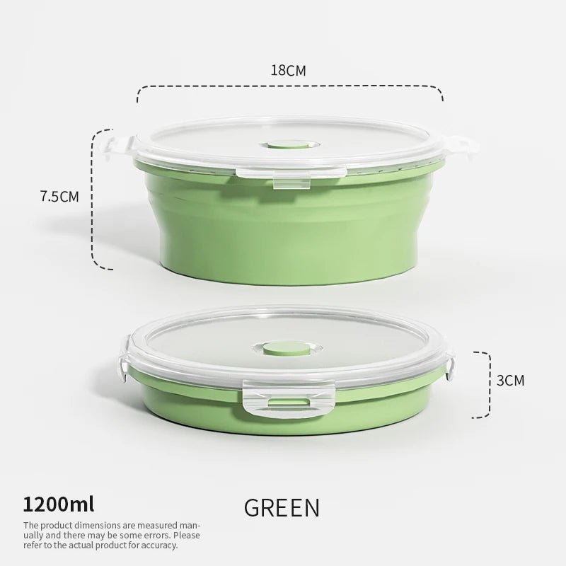 Collapsible Silicone Meal Prep Containers - Stackable Food Storage Solutions 9