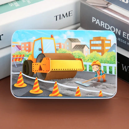 Colorful 60-Piece Wooden Puzzle for Kids - Educational Animal & Vehicle Jigsaw 10