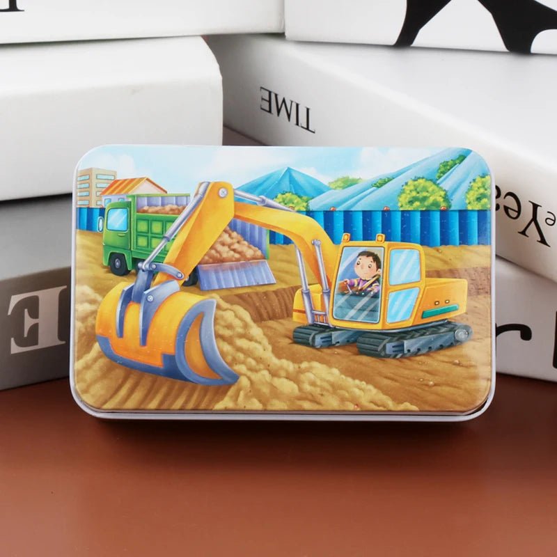 Colorful 60-Piece Wooden Puzzle for Kids - Educational Animal & Vehicle Jigsaw 13