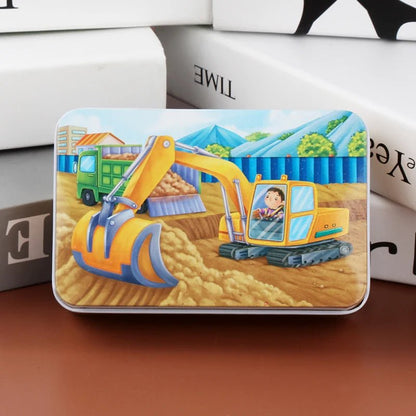 Colorful 60-Piece Wooden Puzzle for Kids - Educational Animal & Vehicle Jigsaw 13