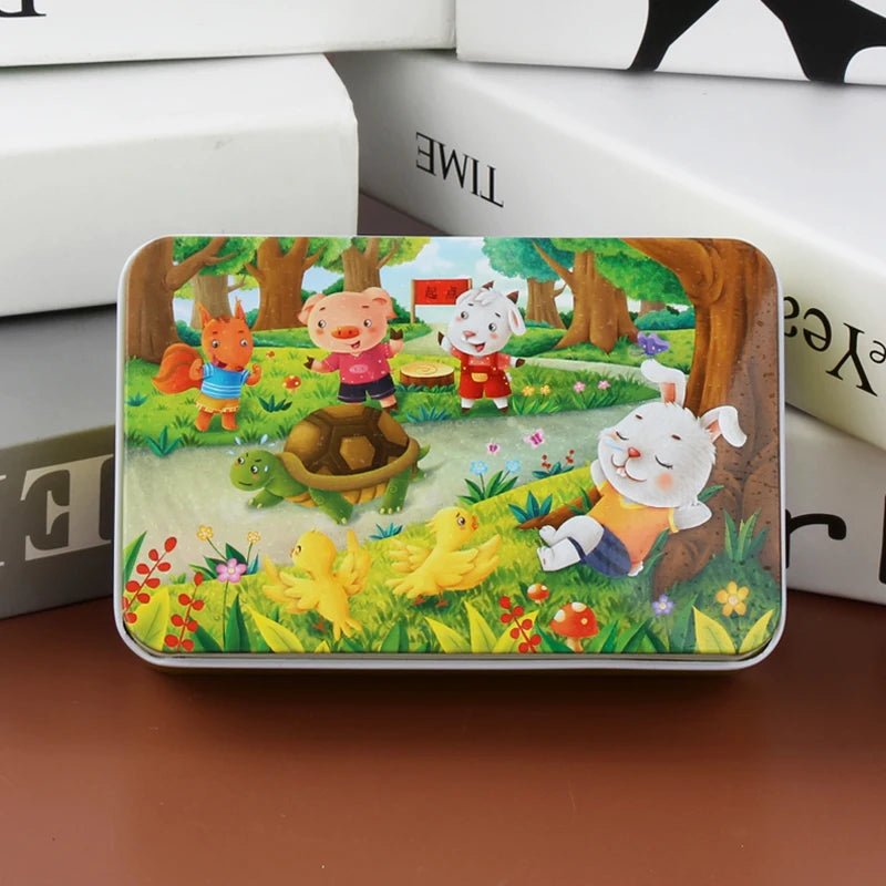 Colorful 60-Piece Wooden Puzzle for Kids - Educational Animal & Vehicle Jigsaw 17