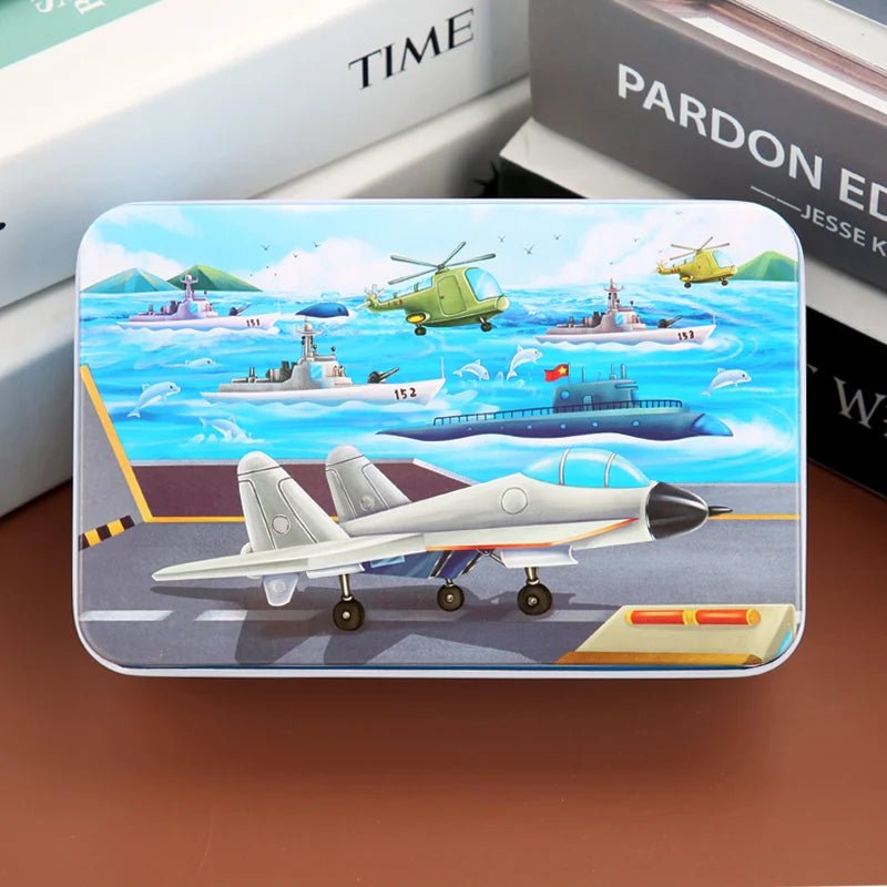 Colorful 60-Piece Wooden Puzzle for Kids - Educational Animal & Vehicle Jigsaw 22