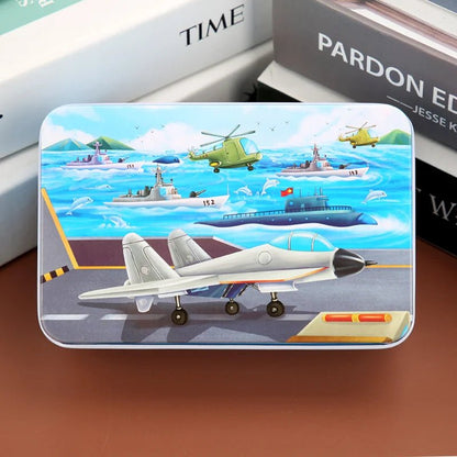 Colorful 60-Piece Wooden Puzzle for Kids - Educational Animal & Vehicle Jigsaw 22