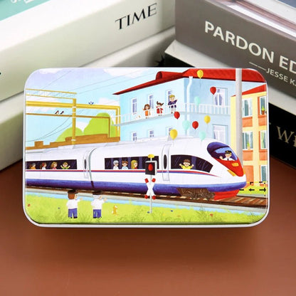 Colorful 60-Piece Wooden Puzzle for Kids - Educational Animal & Vehicle Jigsaw 27